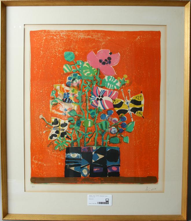 PAUL AIZPIRI, färglitografi, sign o numr E.A.