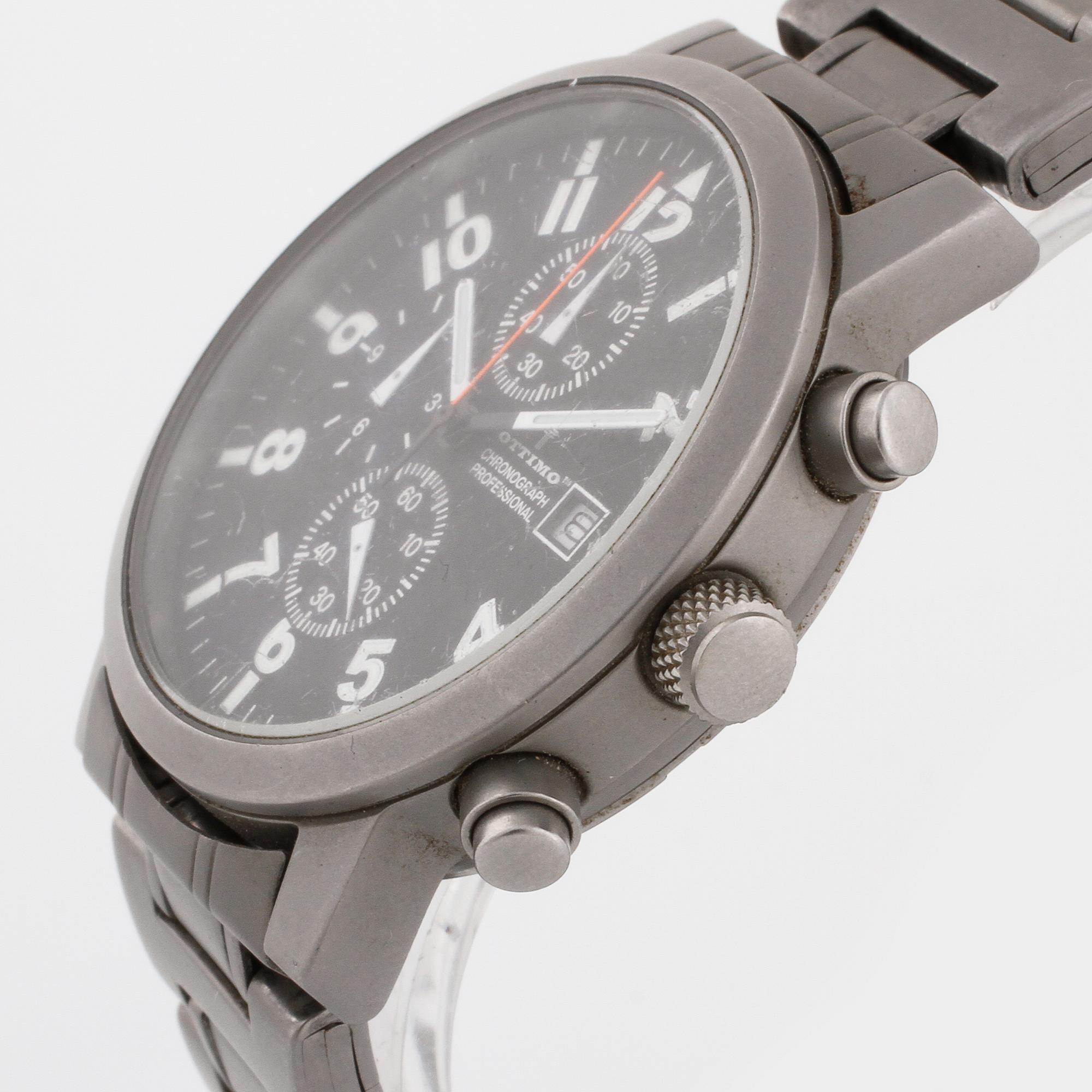 OTTIMO, Chronograph Professional, armbandsur, chronograph, 39,5 mm.
