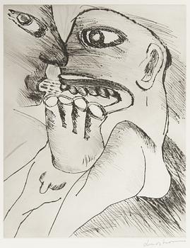 Bengt Lindström, "Les voix". Ur serien "Anges et Demons".
