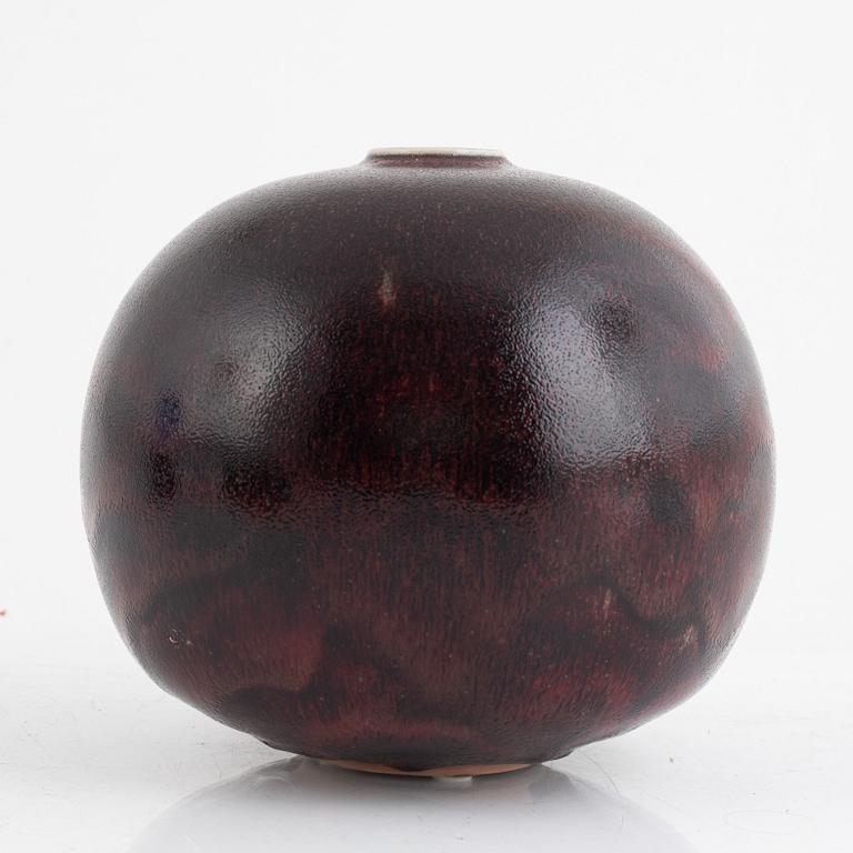 Stig Lindberg, a ceramic vase, Gustavsbergs Studio, Sweden, 1972.