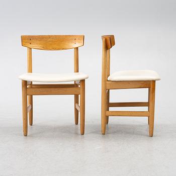 Børge Mogensen, four "Öresund" chairs, Karl Andersson.