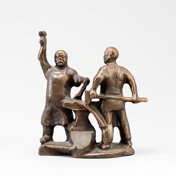 ALLAN EBELING, skulptur, brons, signerad Ebeling, Torshälla.