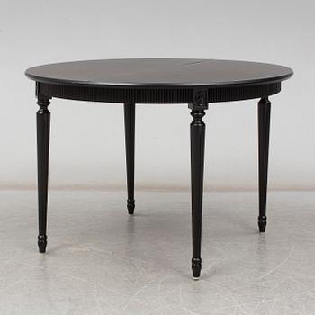 A gustavian style dining table, second half of the 20th century.