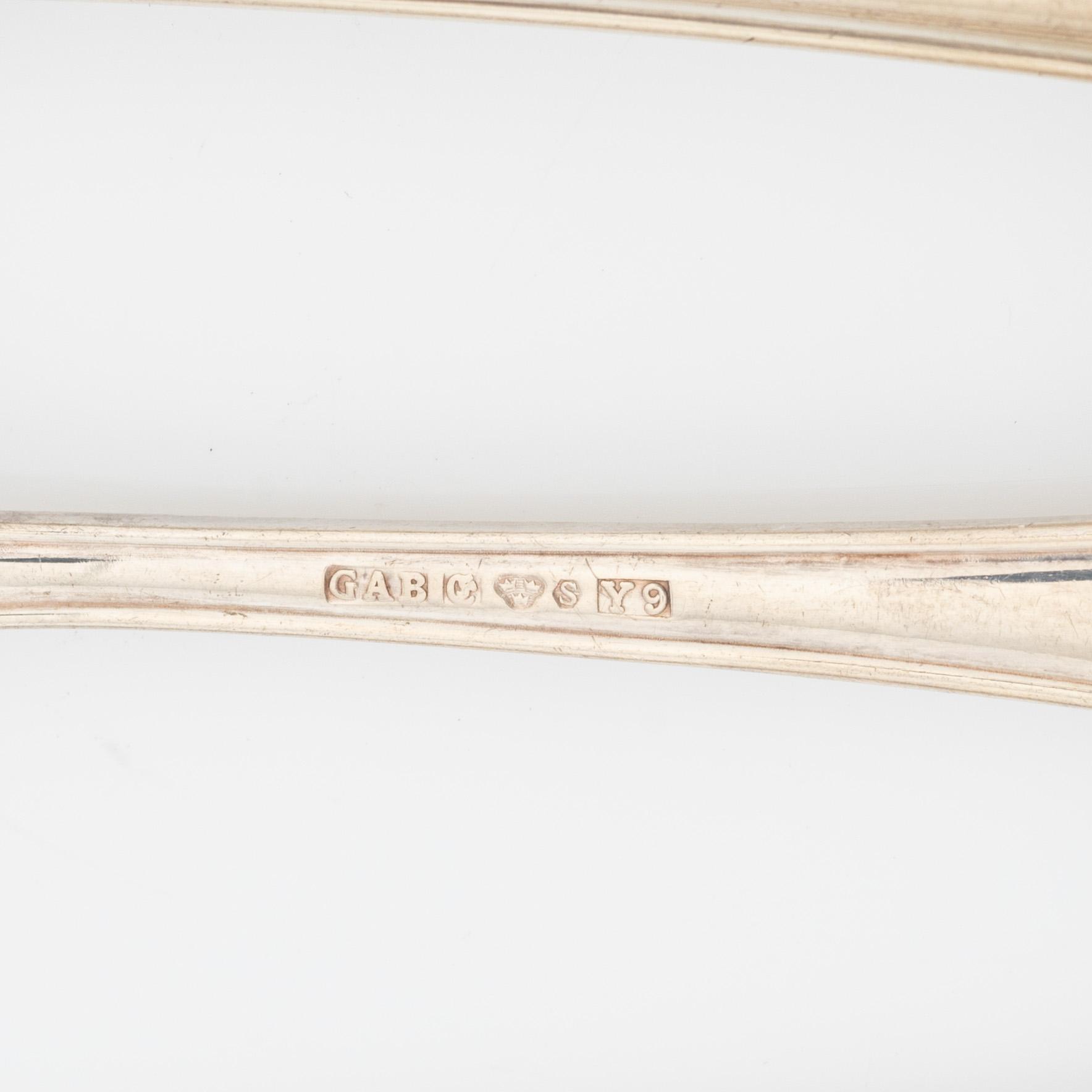 A 61 piece silver cutlery set, "Svensk rund", Eskilstuna, Sweden, 1968-93.