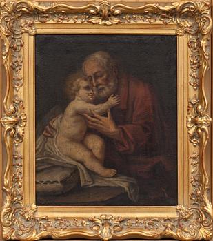 OKÄND KONSTNÄR, olja på duk. 1600/1700-tal.