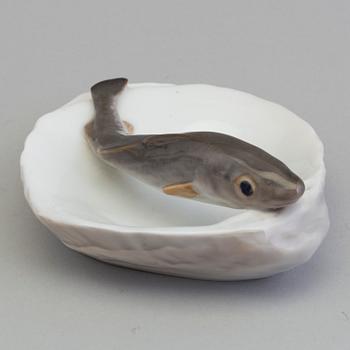 A porcelain tray, Royal Copenhagen, early 20th century.