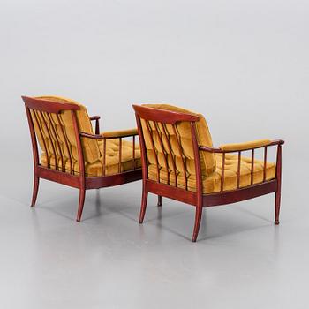 KERSTIN HÖRLIN-HOLMQUIST, a pair of Skrindan armchairs, later part of the 20th century.