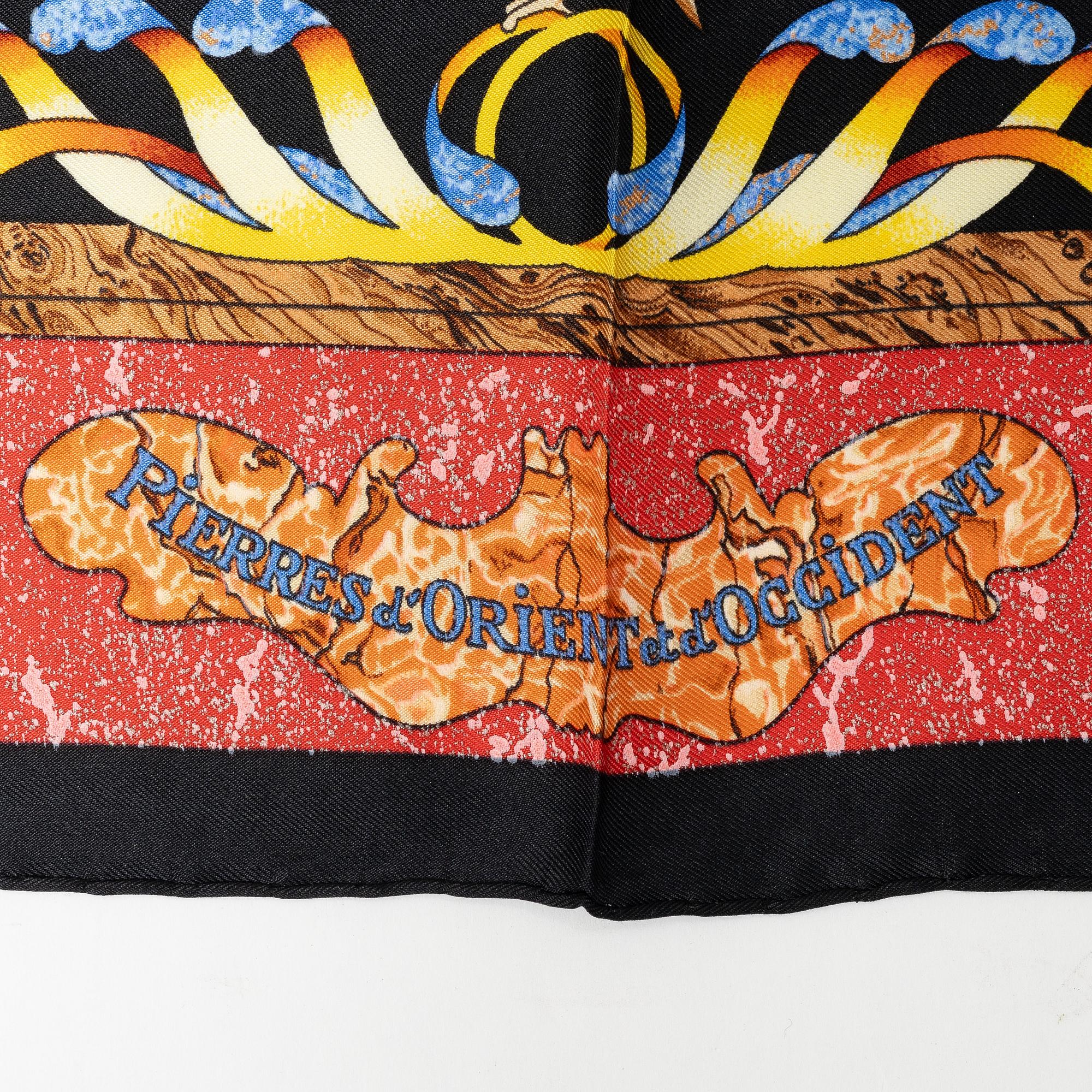 Hermès, scarf, "Pierres d'Orient et d'Occident".