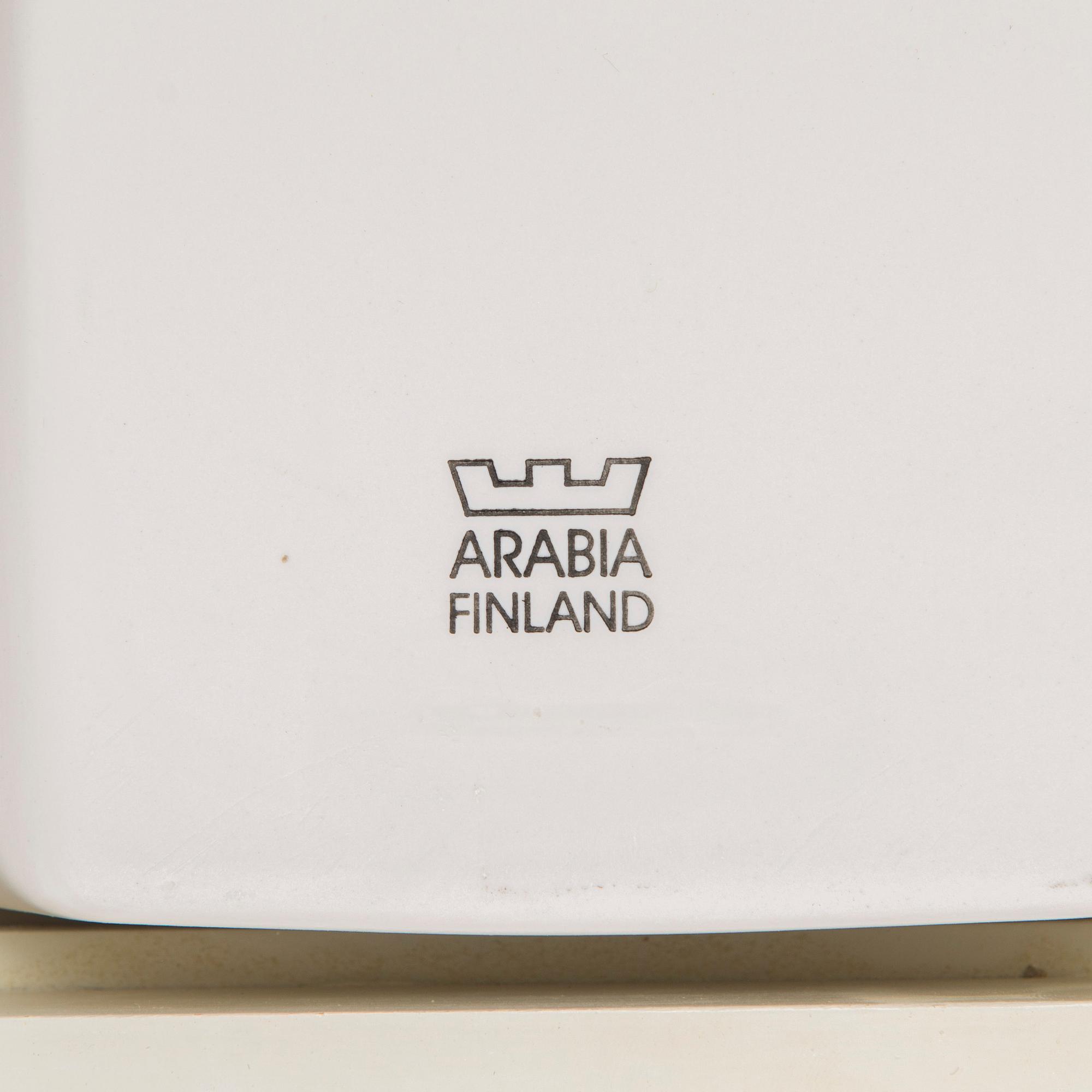 Heljä Liukko-Sundström, a ceramic wall scone, signed Heljä Liukko-Sundström Arabia.