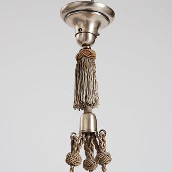 Swedish Grace, taklampa, nysilver, 1920-tal.