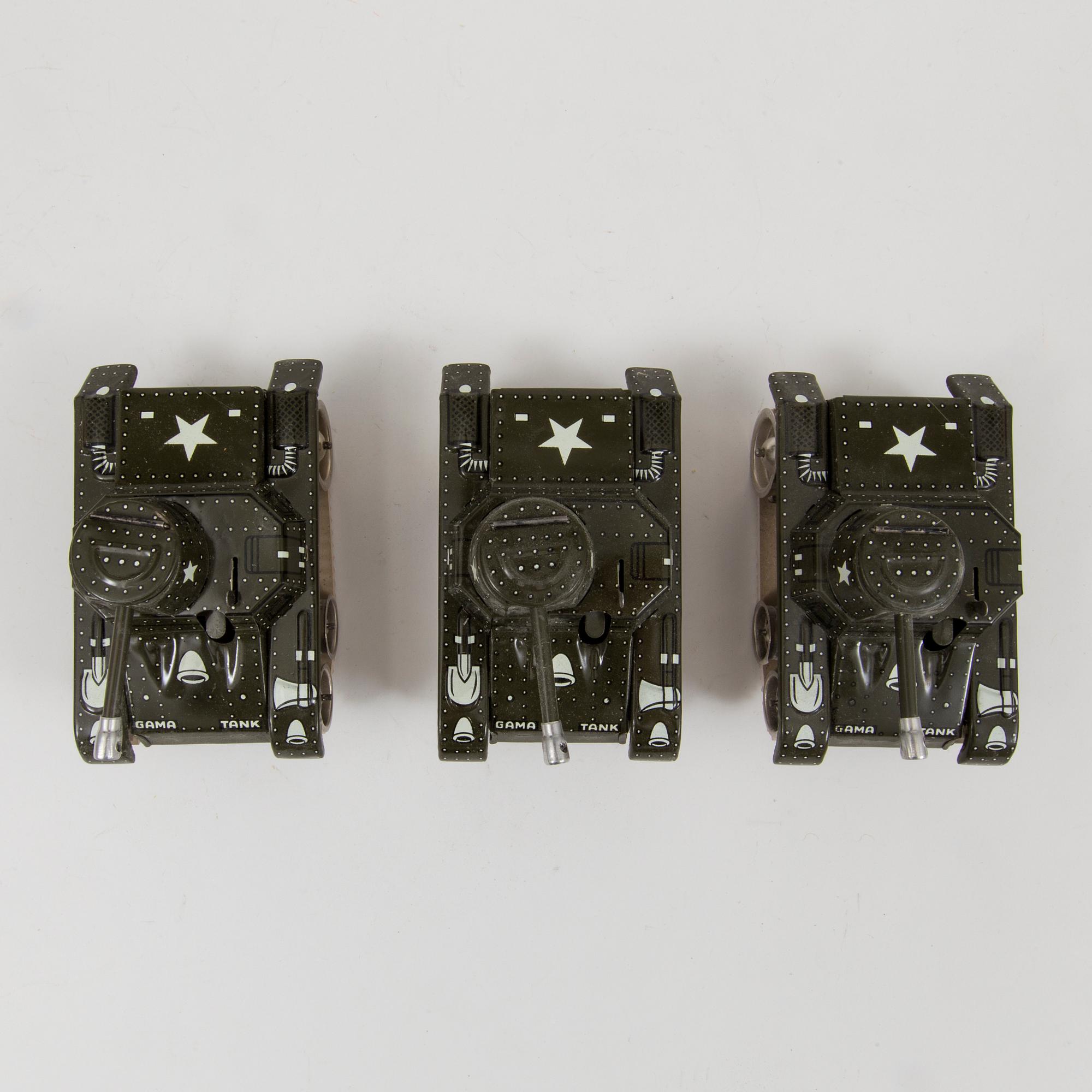 GAMA, 3 stycken stridsvagnar 70/3, Tyskland, 1950-tal.