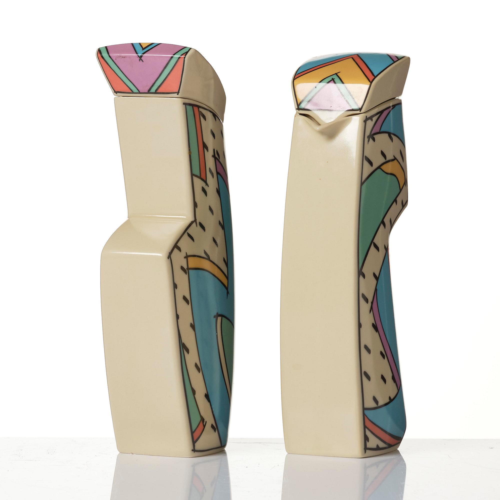 Dorothy Hafner, a 47-piece "Flash" ceramic dinner service, Rosenthal, Germany, post 1984.