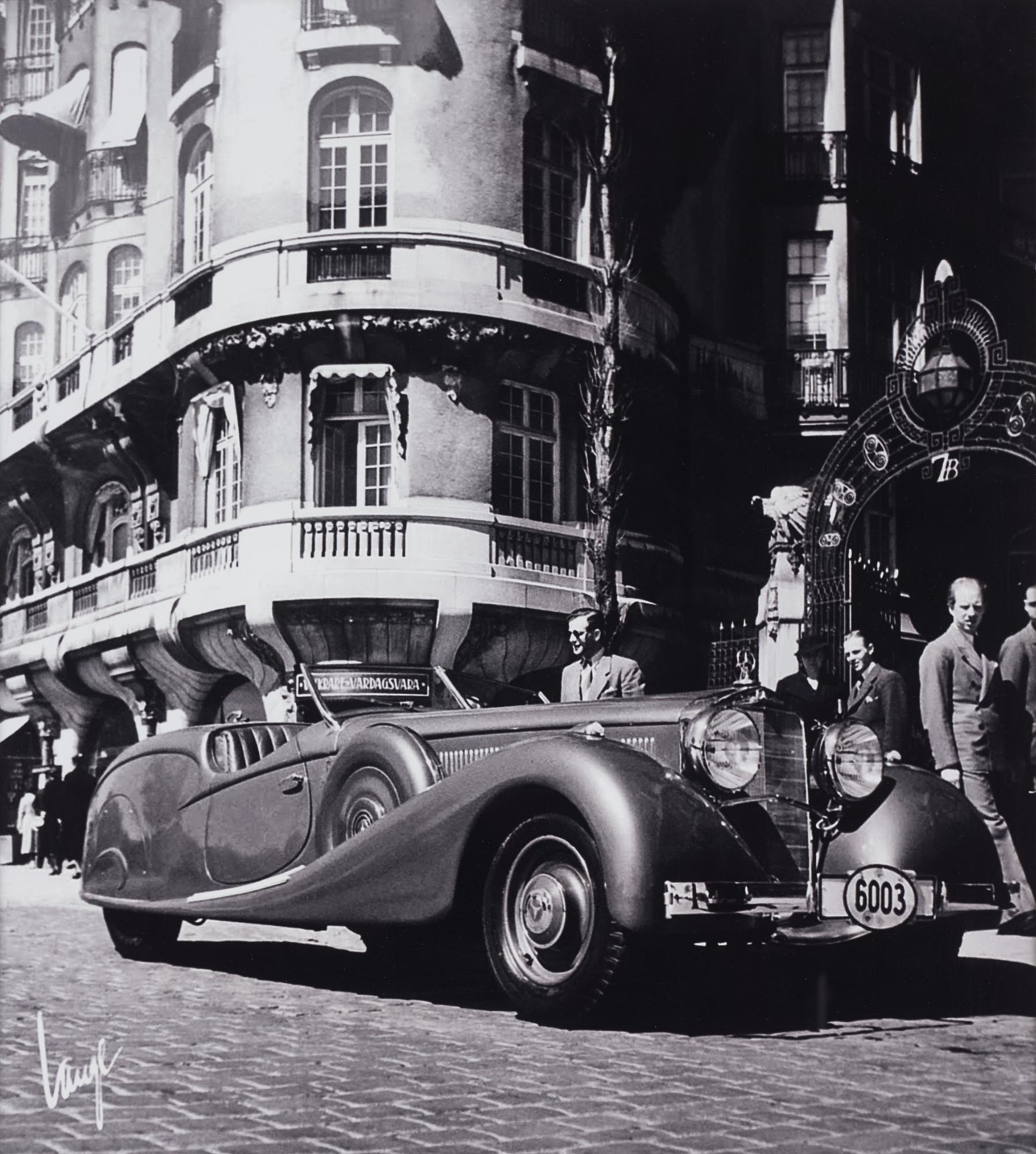 Åke Lange, efter, Mercedes-Benz, Strandvägen 7b.