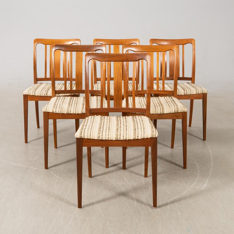 Chairs 6 pcs AB Linde Nilsson Lammhult 1960s/70s.