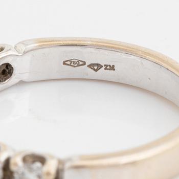 Brilliant cut diamond ring.