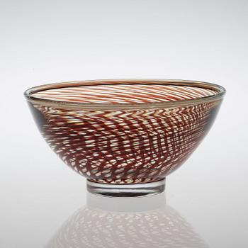 Edward Hald, An Edward Hald 'Slipgraal' glass bowl, Orrefors 1954.