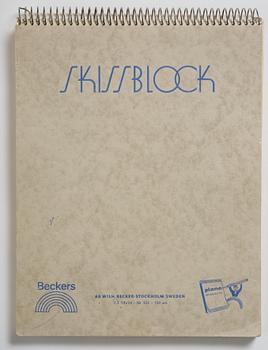 Lotte Laserstein, Sketchbook with approximately 42 drawings, of which 1 is signed.