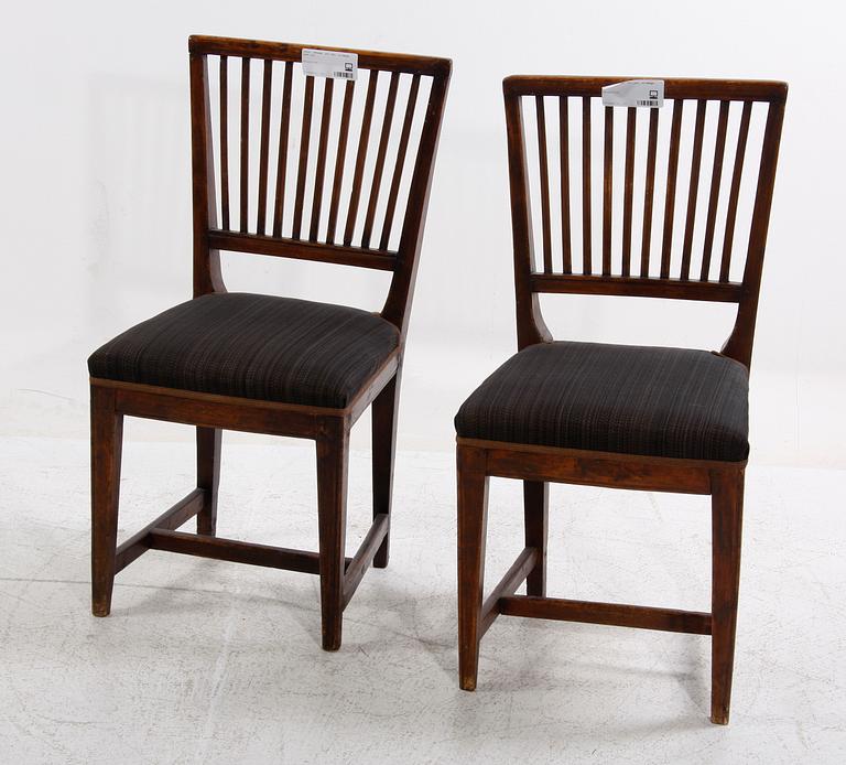 STOLAR, ett par, allmoge, 1800-tal.