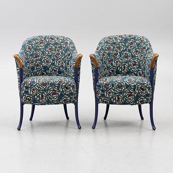Umberto Asnago, armchairs, a pair, “Progetti”, Giorgetti, 2000s.