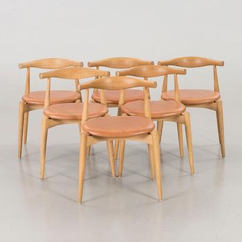 HANS J. WEGNER, stolar 6 st, "CH 20", för Carl Hansen & Søn.