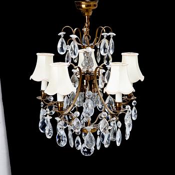 A Rococo-Style Chandelier, mid 20th Century.