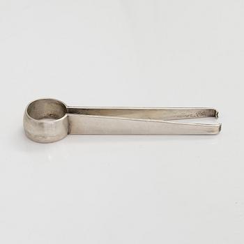 Bertel Gardberg, sockerskål, gräddsnäcka och sockertång, silver 925 och 916,  Åbo 1973 och Helsingfors 1960.