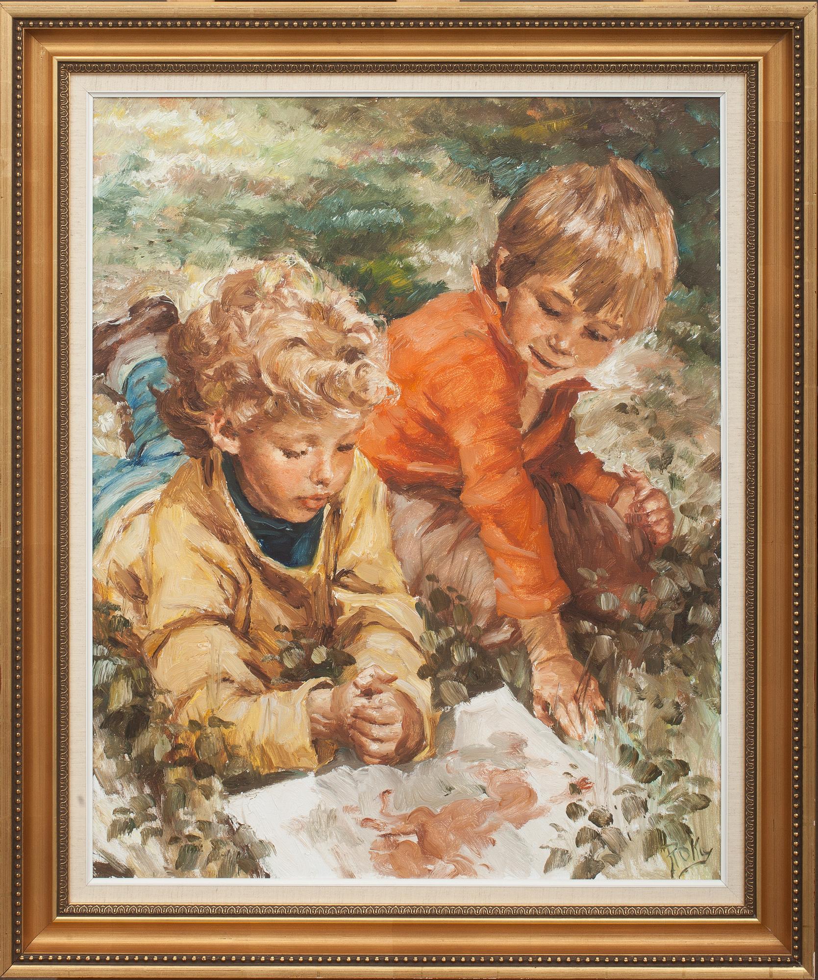 CHARLES ROKA, olja på duk. Signerad.