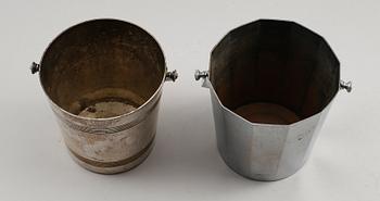 ISHINKAR, 2 st, bla nysilver, 1900-talets första hälft.