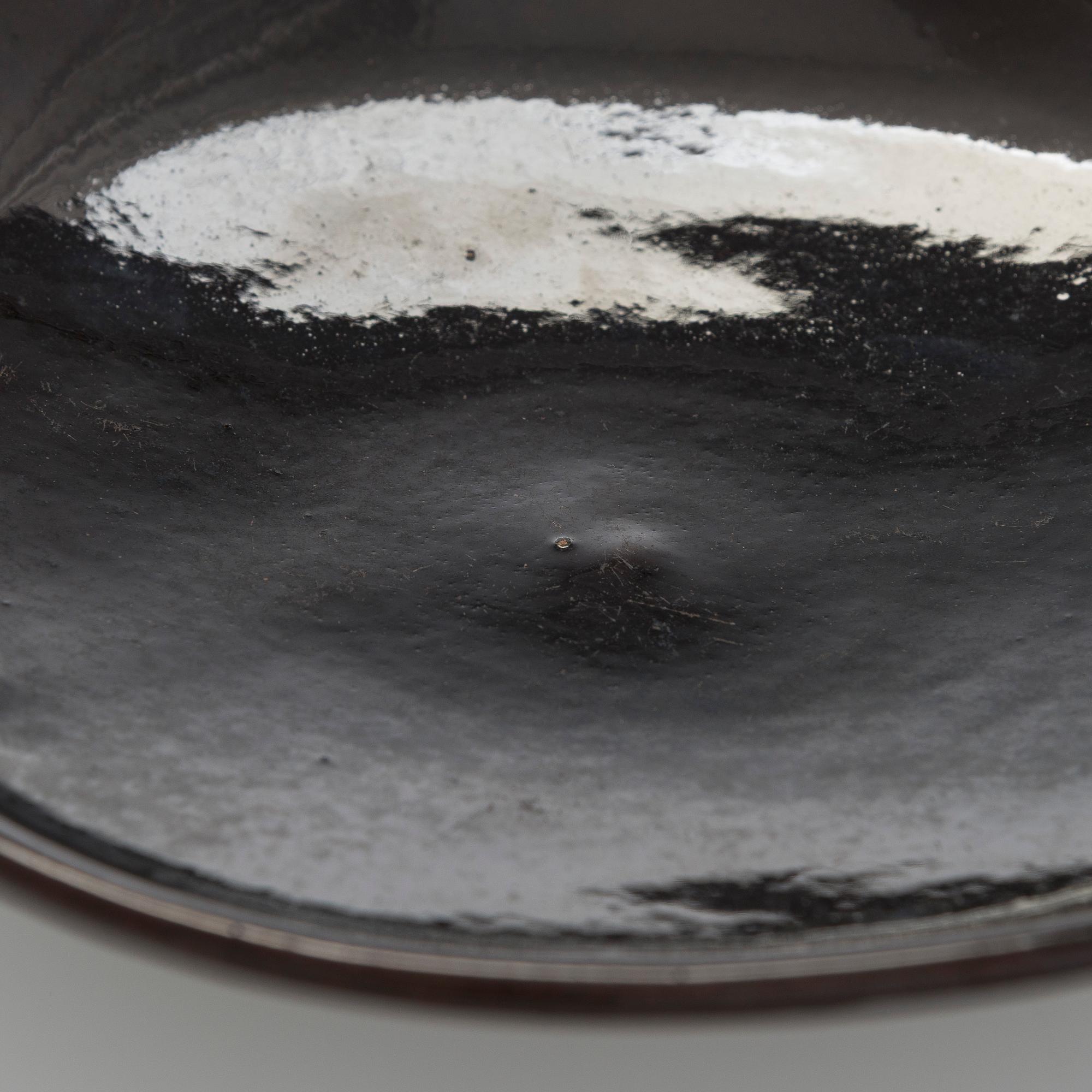 Marita Lybeck, A redclay bowl and plate, signed ML.