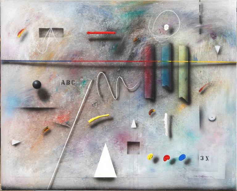 Mats Månsson, olja på duk signerad.