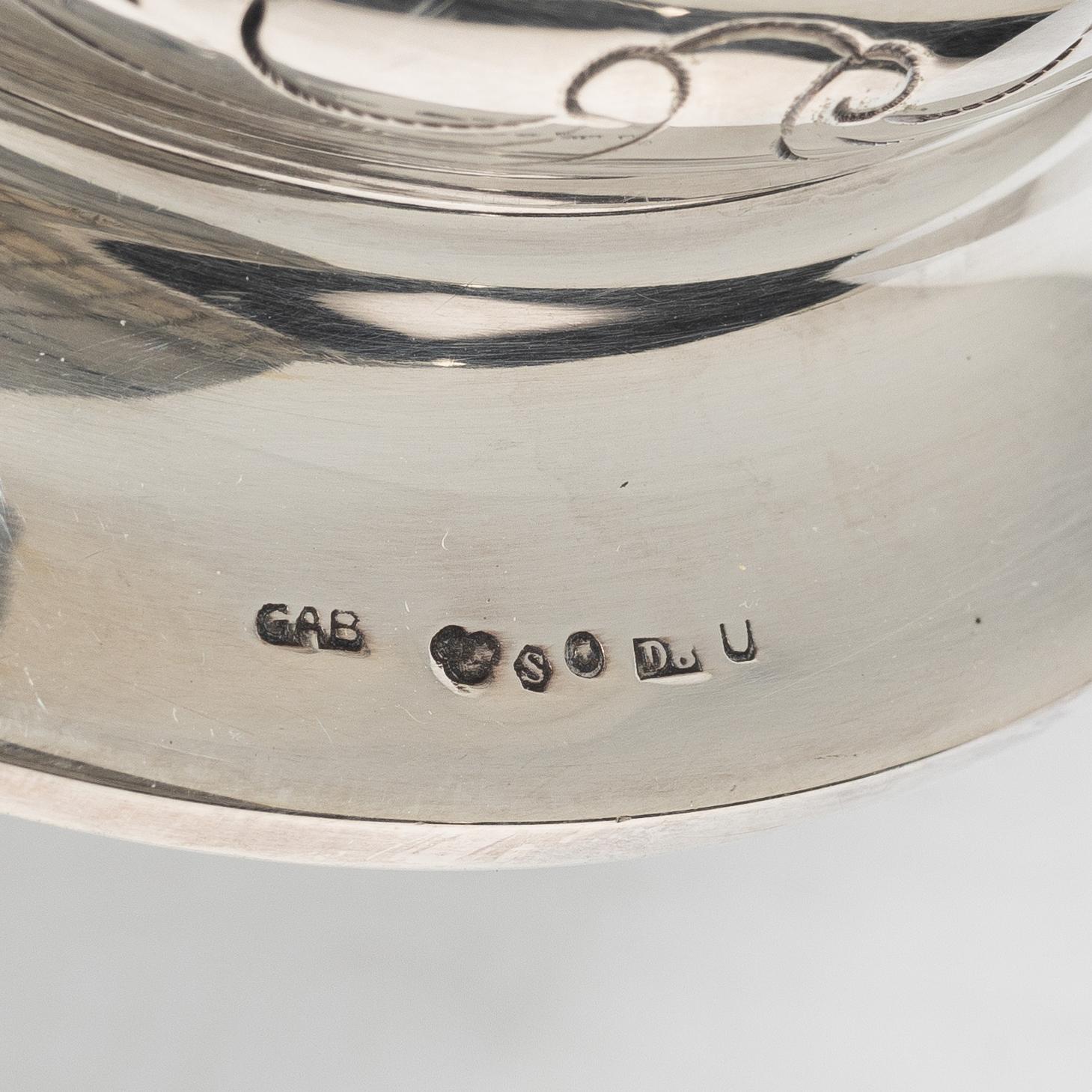Guldsmedsaktiebolaget (GAB), A Swedish silver beaker/vase, Stockholm 1930.