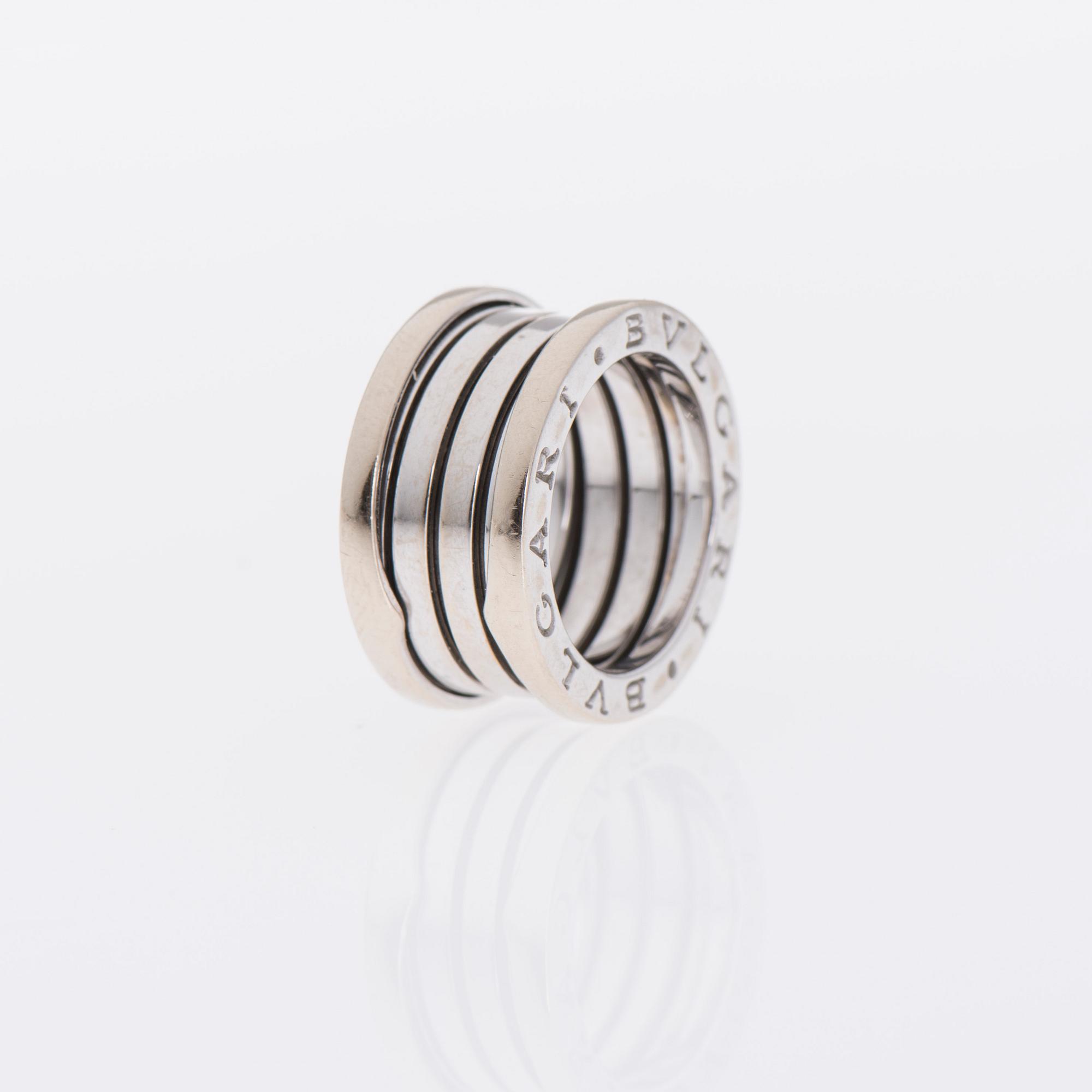 RING, 18K vitguld, "B.Zero1", Bulgari. Vikt ca 11,7 g.