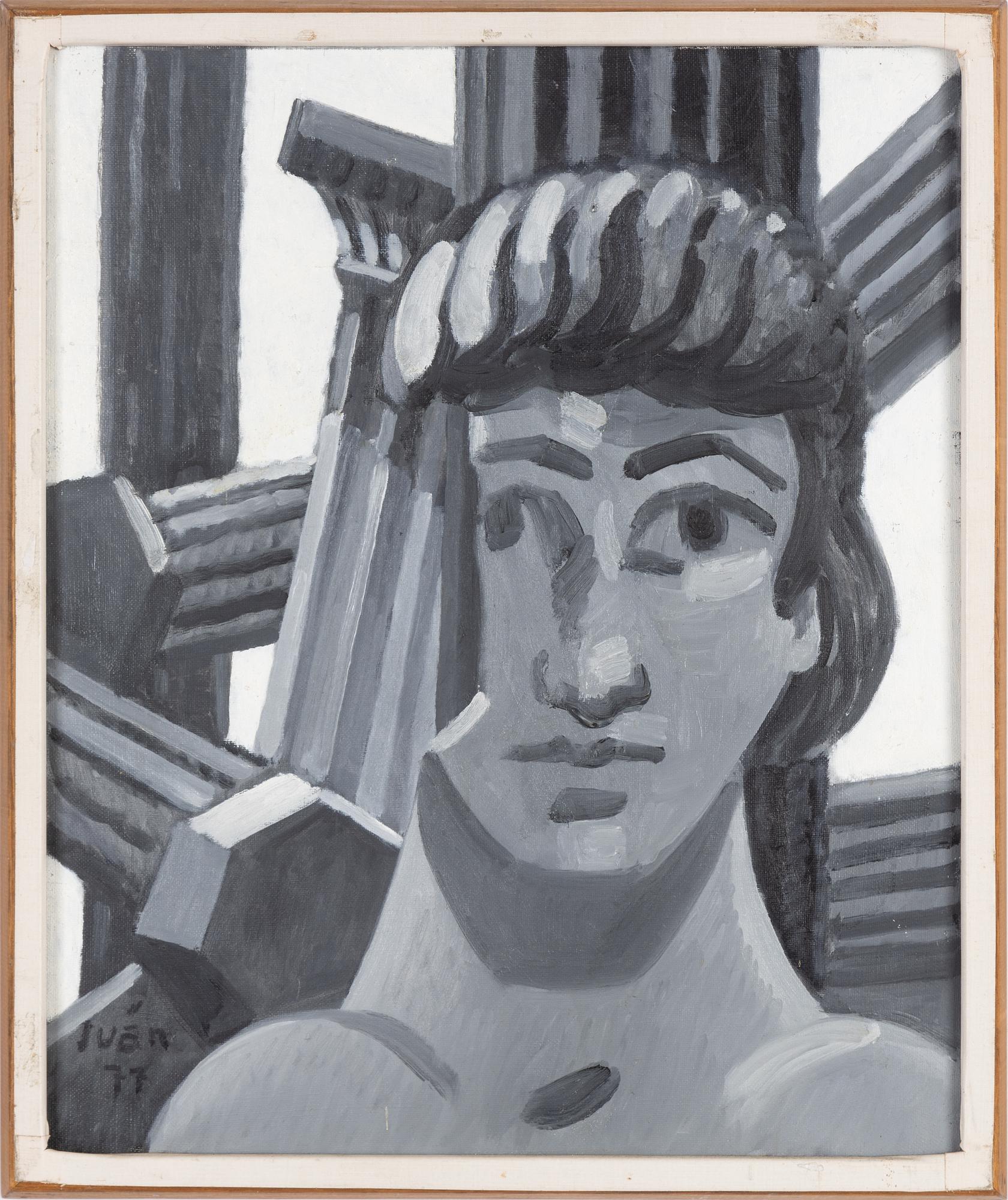 Iván Grünewald, olja på duk, signerad och daterad 1977.