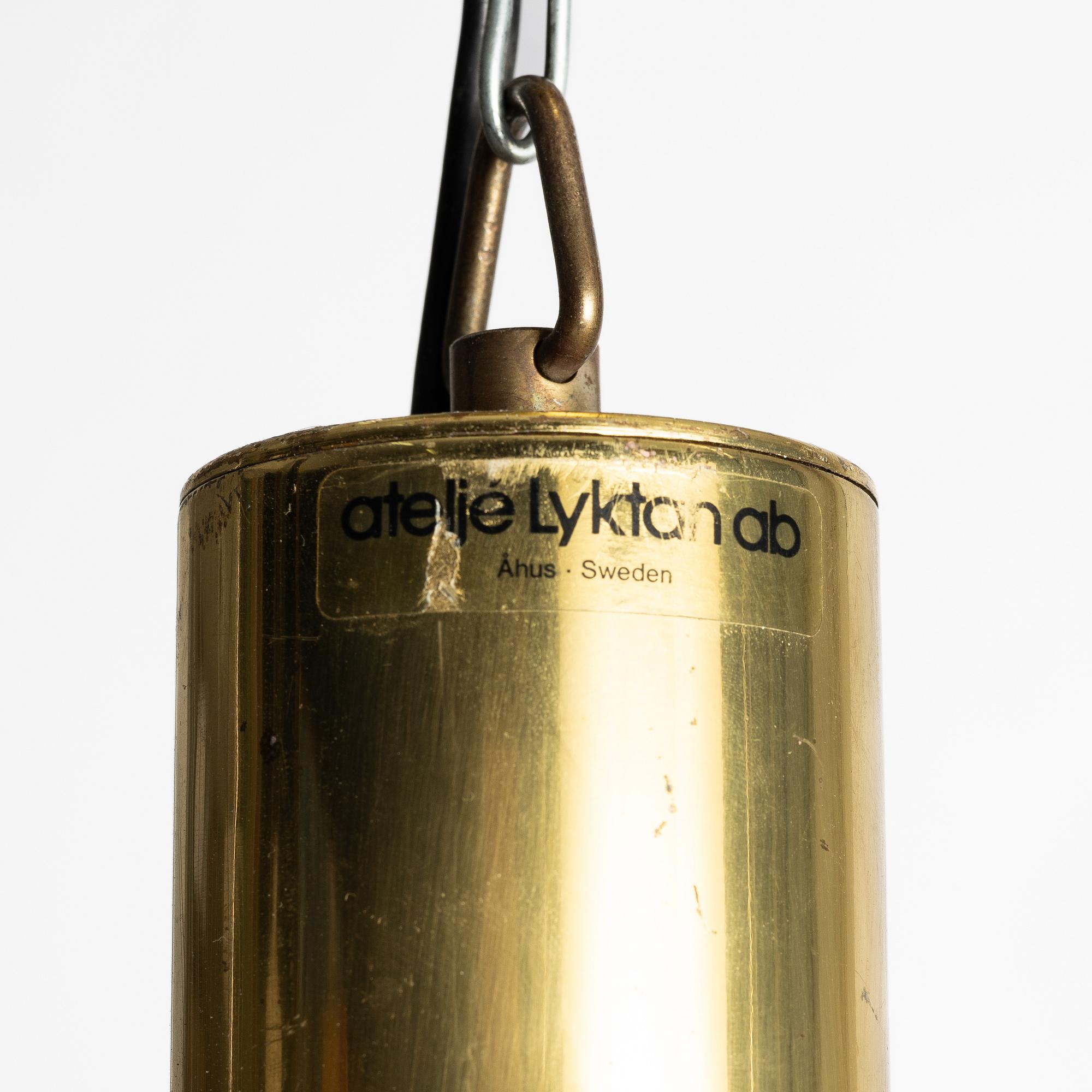 Hans Bergström, ceiling lamp "Kronan", Ateljé Lyktan, 1990s.