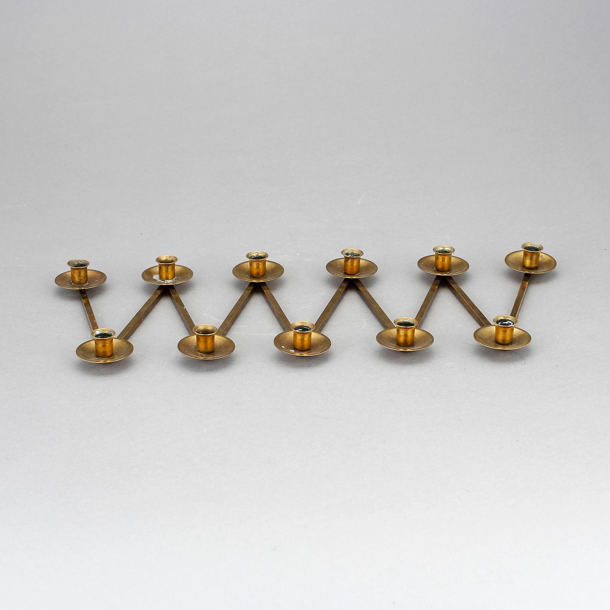 LJUSSTAKE, mässing, 1900-tal.