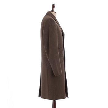 PARK HOUSE, a brown wool coat / covert coat, size 48.