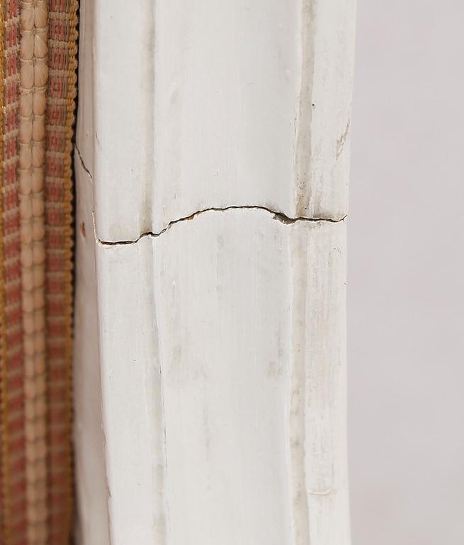 KARMSTOLAR, 1 par, gustavianska, 1700-talets slut.