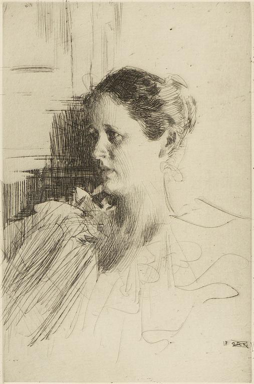 Anders Zorn, "Mrs. Nagel".