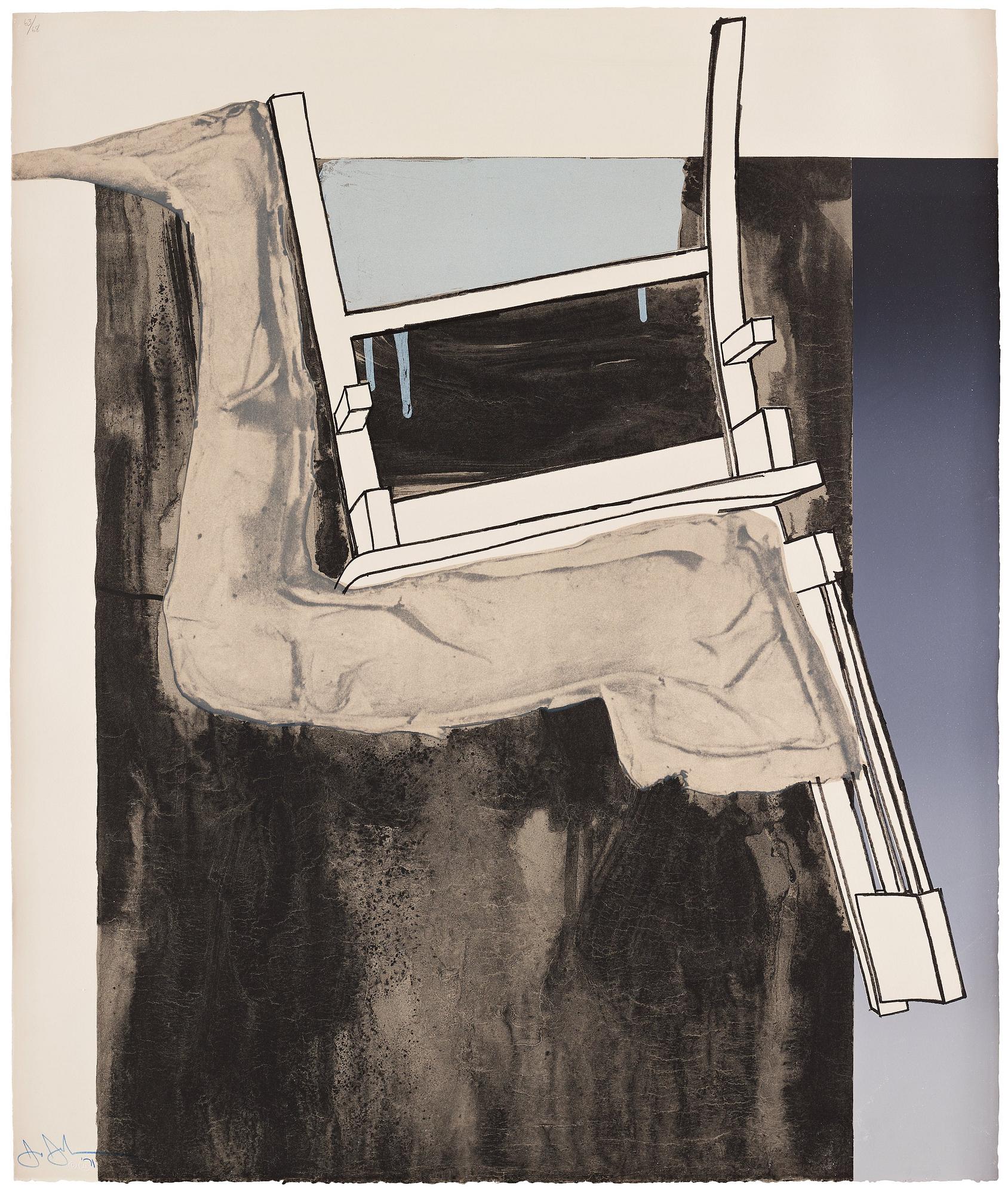 Jasper Johns, "Leg and Chair", from "Fragment - According to What".