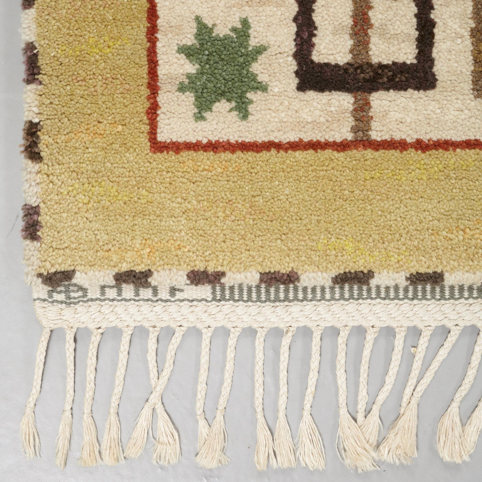Märta Måås-Fjetterström, A CARPET, "Il Greco", knotted pile, ca 246 x 172 cm, signed AB MMF.
