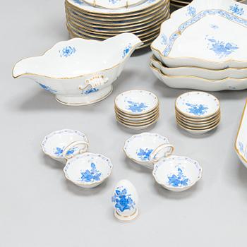 A Herend 81-piece porcelain tableware set, Hungary 1980s.