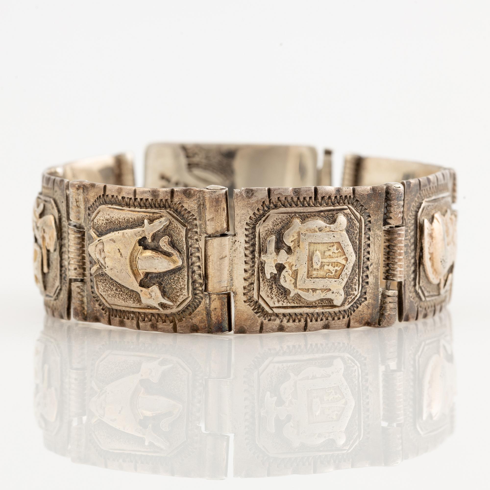 Bracelet, silver, Mexico.