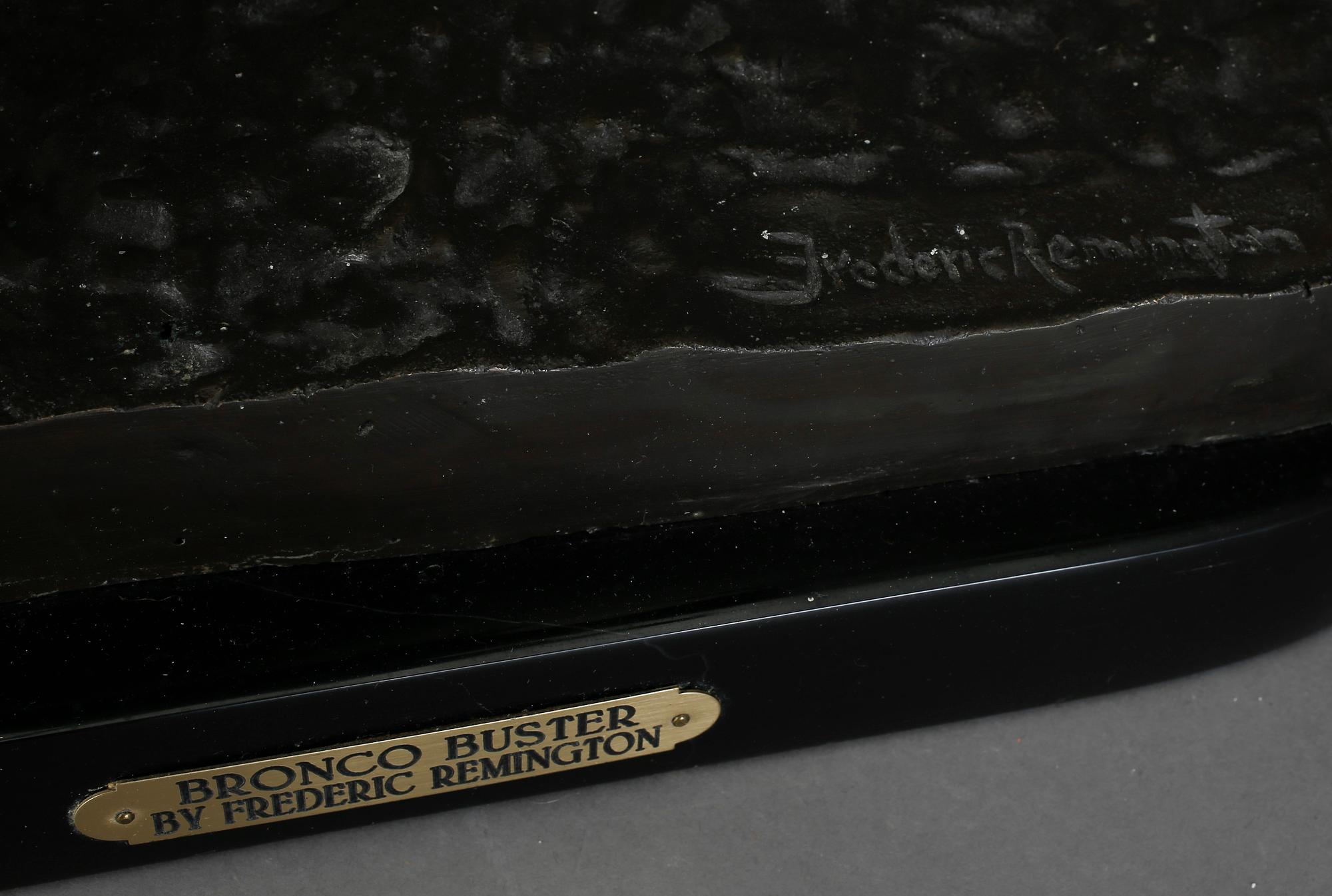 FREDERIC SACKRIDER REMINGTON, efter, skulptur, brons, stämpelsignerad.