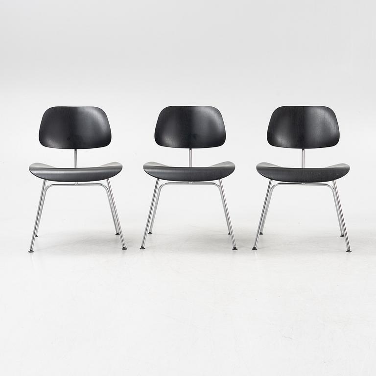 Charles & Ray Eames, three DCM chairs from Vitra.