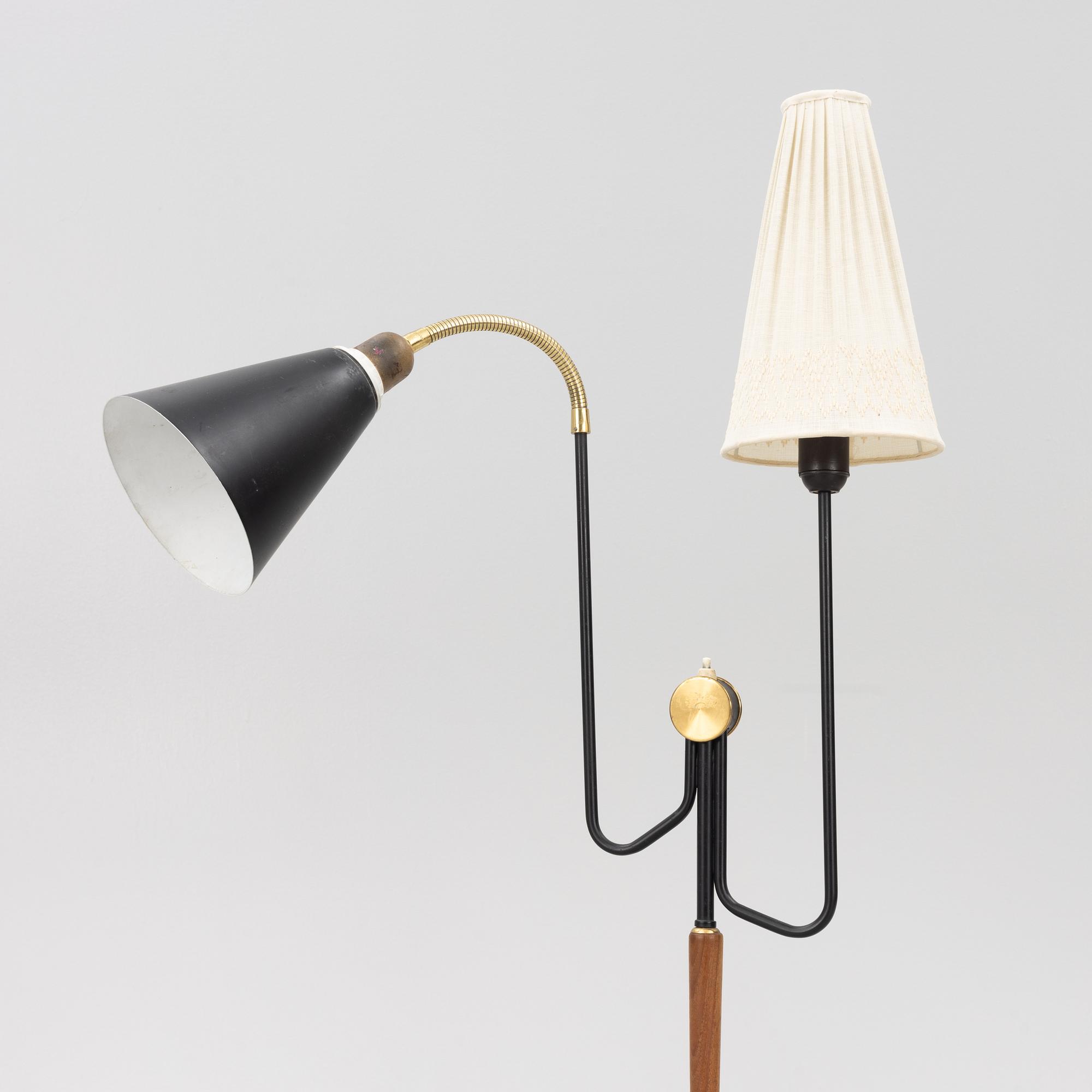 Golvlampa, Möllers Armatur, Eskilstuna, 1950-tal.