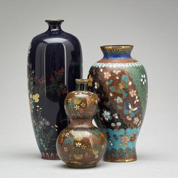VASER, 3 st. Japan, Meiji (1868-1912).