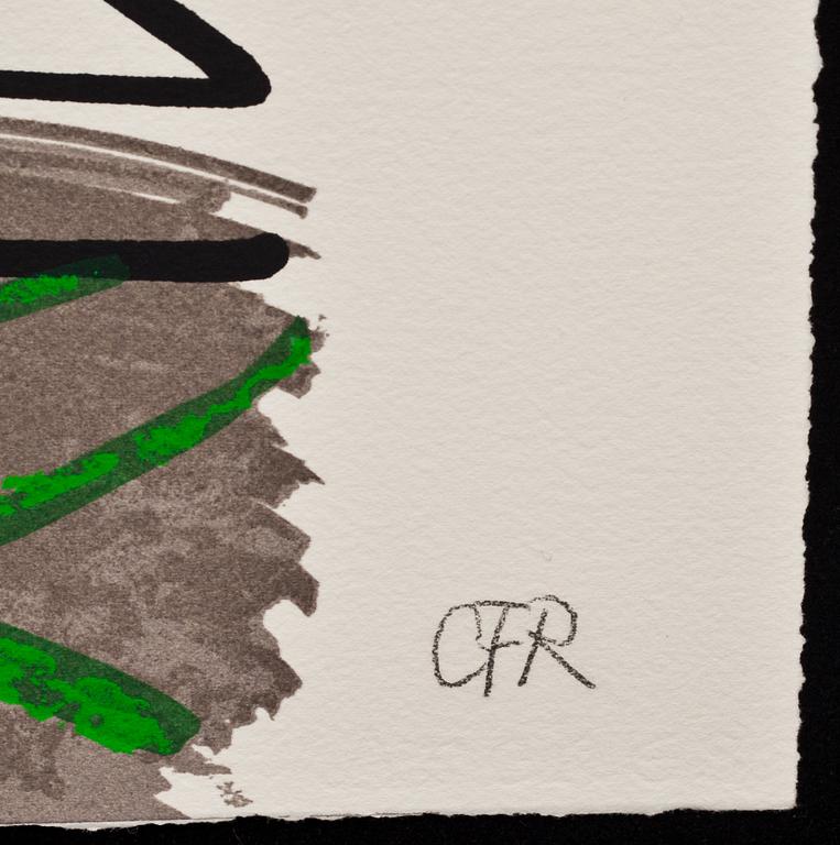 CARL FREDRIK REUTERSWÄRD, färglitografi, signerad och numrerad VII/L.