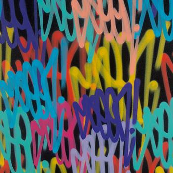 SEEN, spray on canvas, signed on verso.