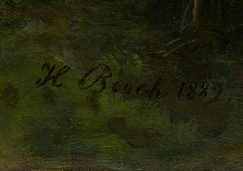 OIDENTIFIERAD KONSTNÄR, olja på duk, signerad och daterad 1889.