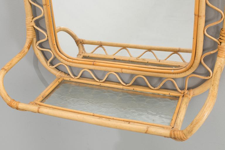 A bambu mirror, later part of the 20th century.